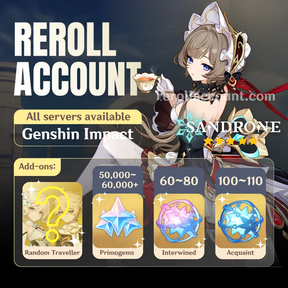 Sandrone Genshin Account: Sandrone with 48,000+ Primogems