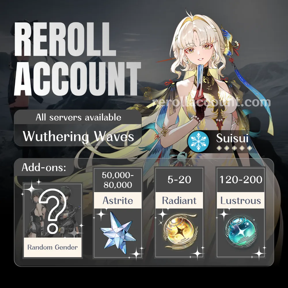 Suisui WuWa Account: Suisui with 50,000+ Astrite
