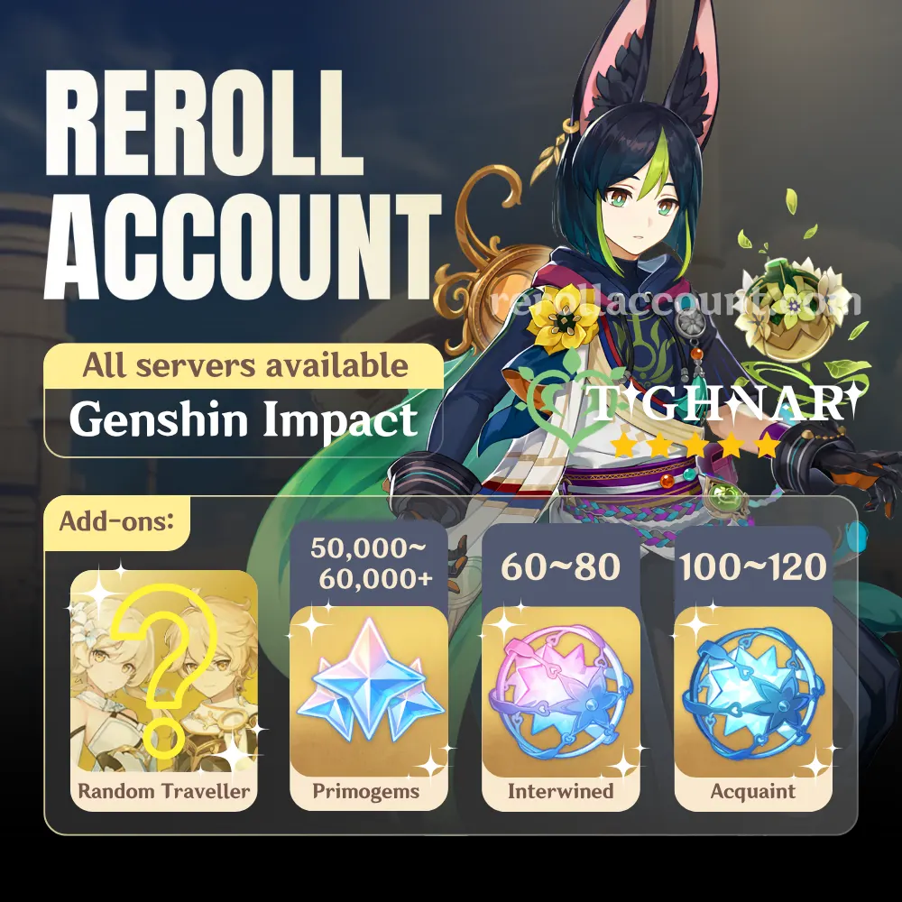 Tighnari Genshin Account: Tighnari with 48,000+ Primogems