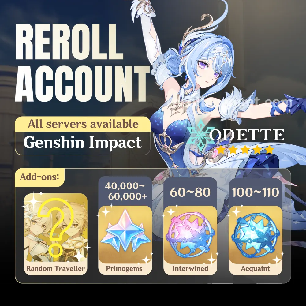 Odette Genshin Account: Odette with 48,000+ Primogems