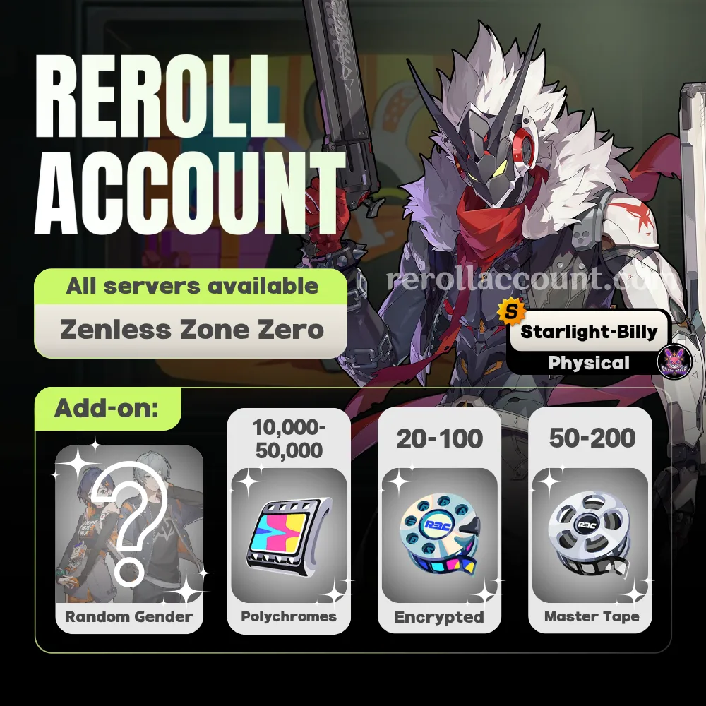Starlight – Billy Kid Zenless Zone Zero Account with Polychrome