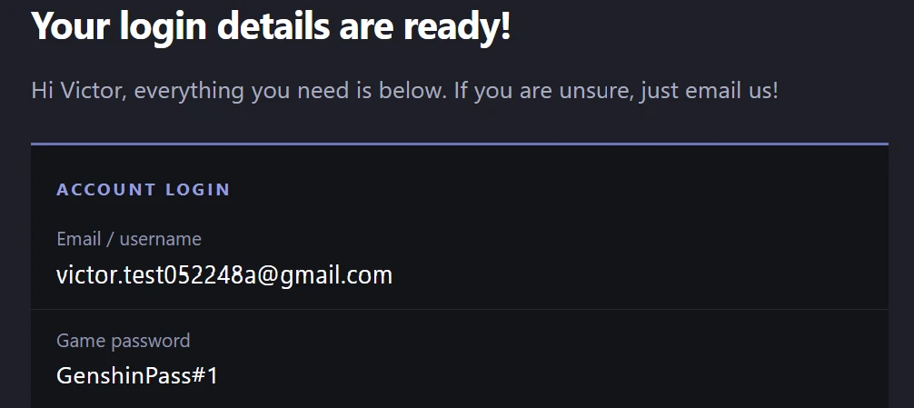 Accessing Your Account