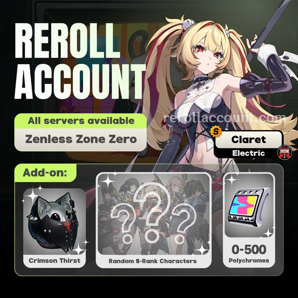 Claret Zenless Zone Zero Starter Account
