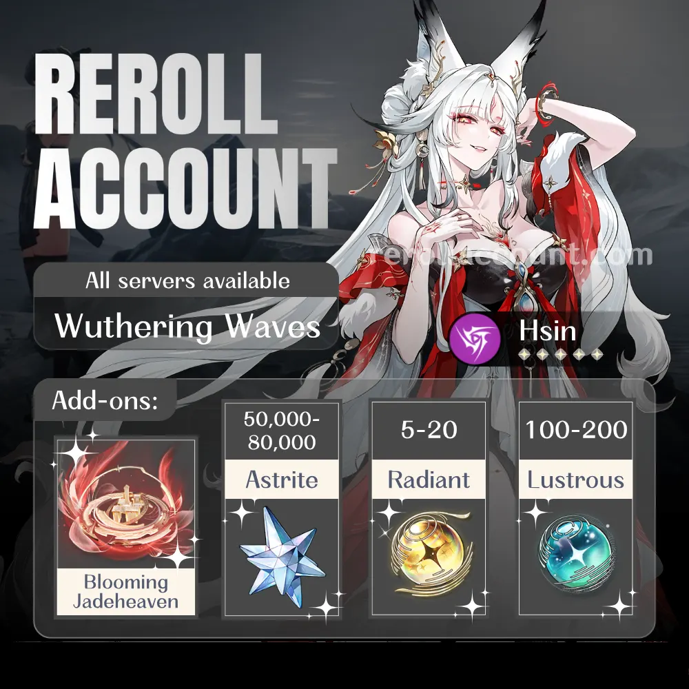 Hsin WuWa Account: Hsin with 50,000+ Astrite